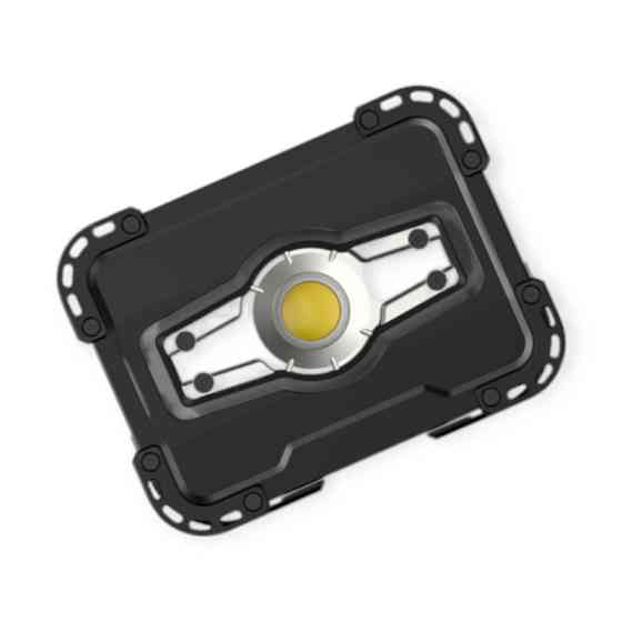 Прожектор светодиод. аккумулятор. 10w cob 3,6w, 2 режима, powerbank 5 ач (выход usb 5v), ip65 QAP Мукачево