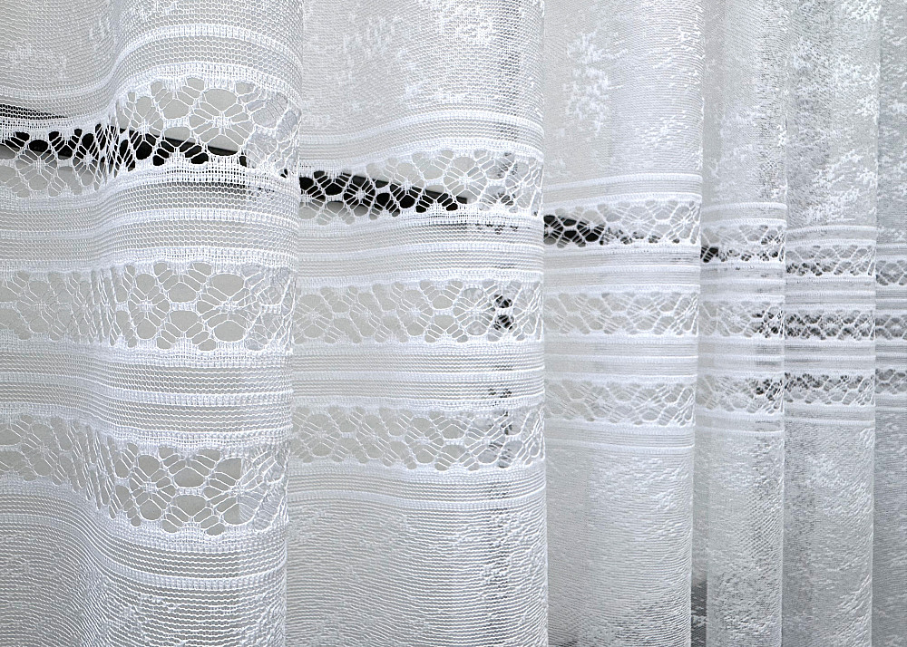 Тюль жаккард VR-Textil № 1602т Арка на кухню цвет белый 300х160 см (53-0120) Киев - изображение 4