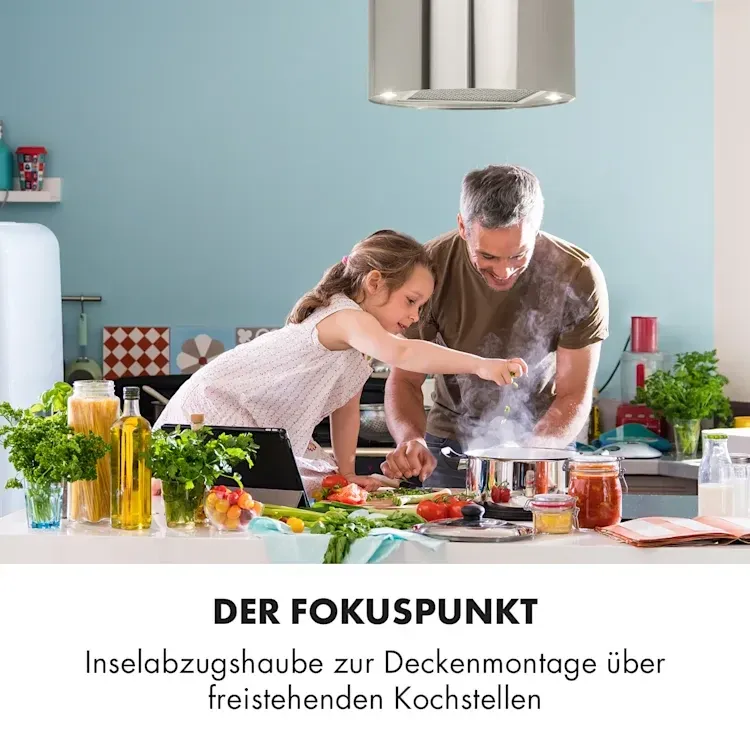 Вытяжка островная Klarstein Barett Island Extractor Hood с пультом из Германии Днепр - изображение 8