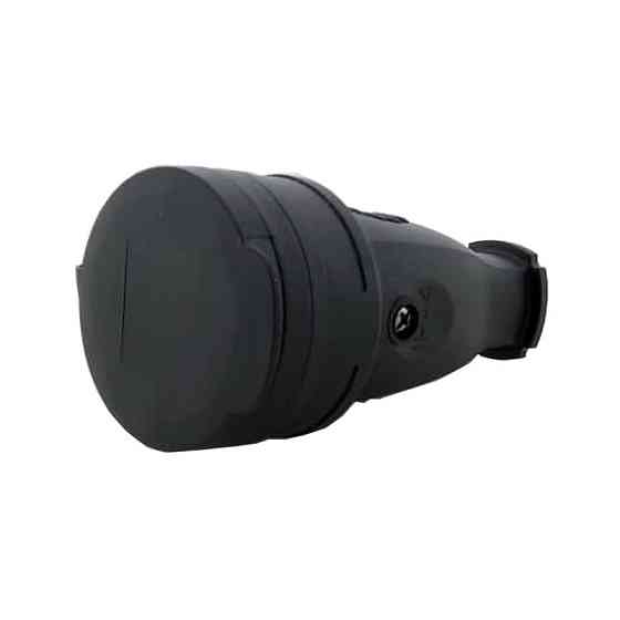 Гнездо с заземлением с крышкой каучук, черный Днепр