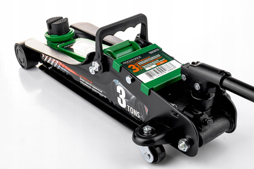 Домкрат підкатний 3т (85-385мм) з поворотною ручкою 360 ° Rockforce RF-T825010 Одеса - фото 6