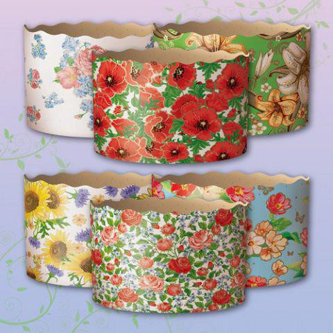 Форми для Пасок 400 гр d130 h85 Квіти 50 шт/пач. Харків - фото 2