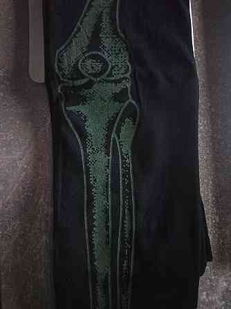 Жіночі колготи Скелетик на Хелловін принт світиться в темряві 40 den розмір M 42-44 чорний Київ