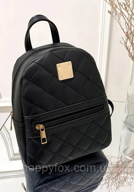 Рюкзак жіночий міні шкіряний Львів - фото 1