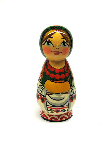 Статуетка декоративна з дерева Козачка Київ - фото 1