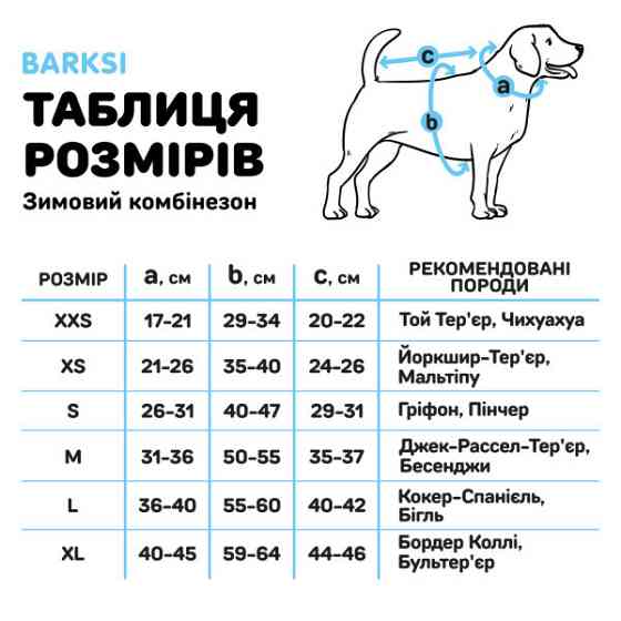 Зимовий комбінезон для собак теплий стьобаний на флісі Barksi Textile з хомутом Синій Одеса