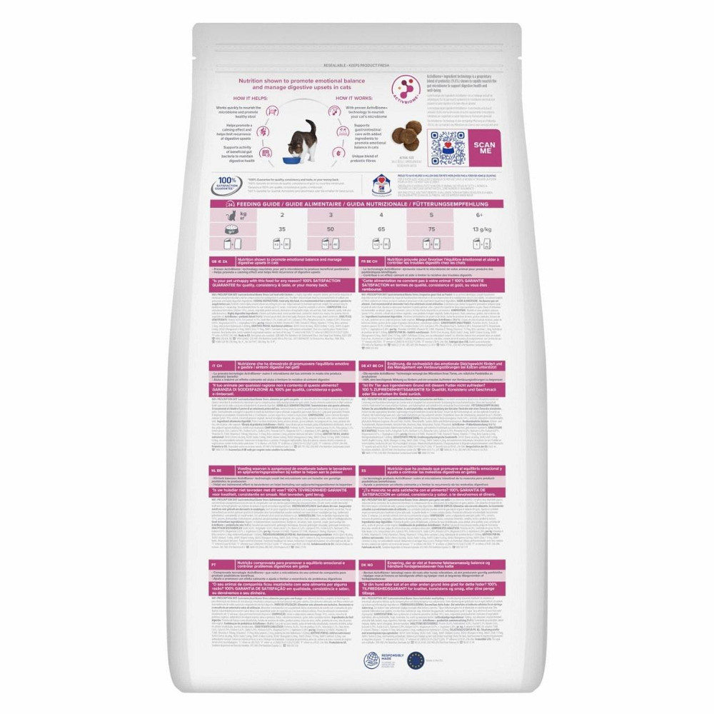 Сухой корм для кошек Хиллс Hills PD Feline GIBiome Strs корм при расстройствах пищеварения и стрессах, 1.5 кг Винница - изображение 2