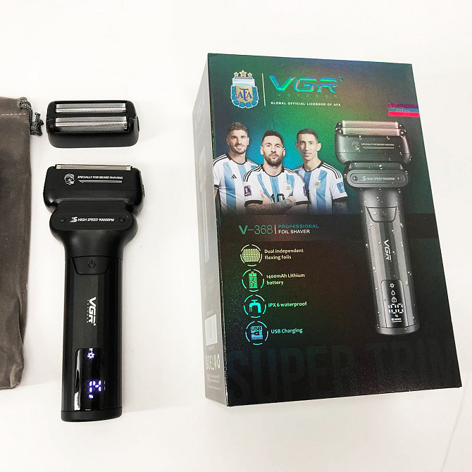 Машинки для стрижки бороди професійні VGR V-368, Бритва для бороди електронна, Електробритва AN-200 для бороди Київ - фото 8