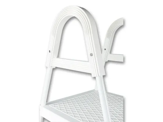 Лестница нержавеющая с площадкой для каркасных бассейнов 1.2 м DE LUXE Киев