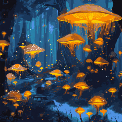 Картина по номерам Santi Казковий ліс, 40*40см, LED підсвітка (955064) Винница - изображение 1