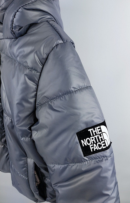 Демисезонная серая куртка под резинку The North Face на 6,7,8 лет Николаев - изображение 3