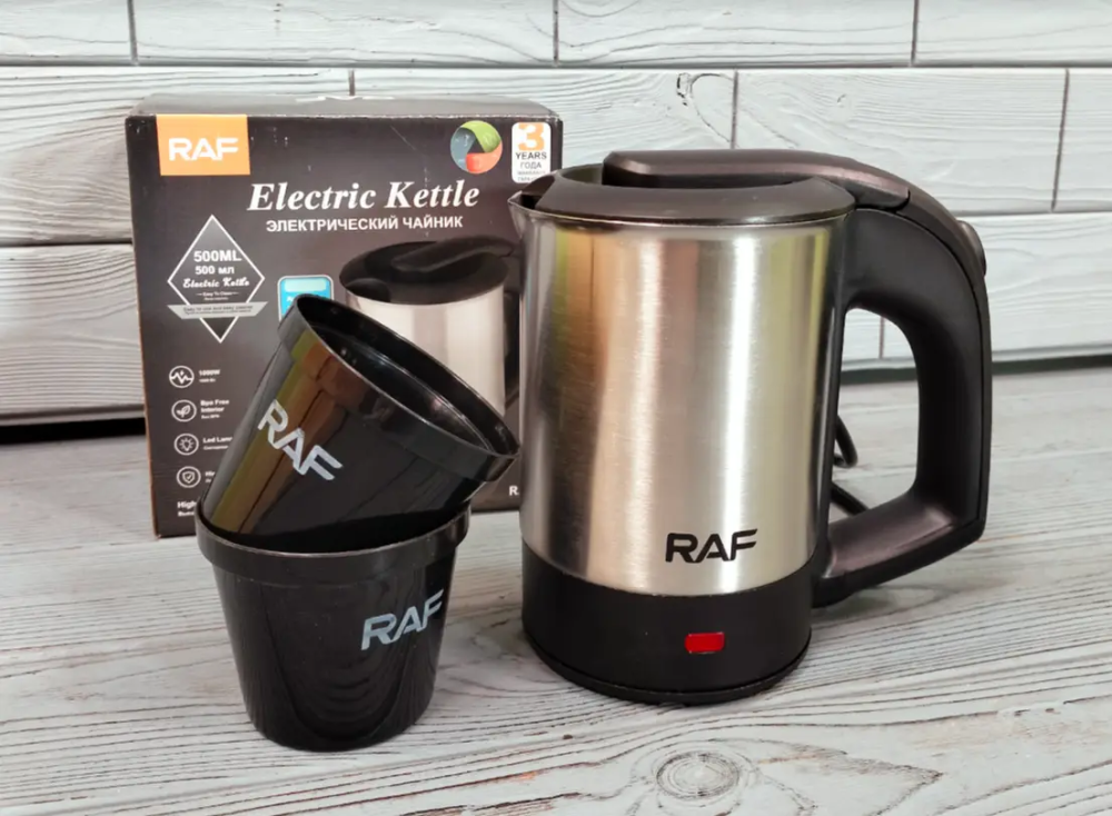 Електричний чайник RAF R-7887 0.5л з 2 чашками Київ - фото 7