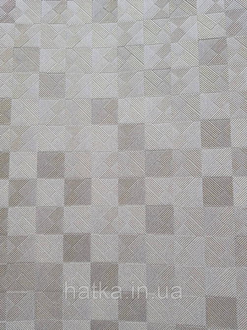 Шпалери метрові вінілові на флізелін AdaWall Beta метрові однотонні під тканину під льон білий з сірим Київ - фото 2