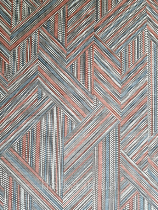 Ообои вінілові на флізелін Decoprint Moments MO22840 геометрія смуги точки фігури сірі теракота Київ - фото 1