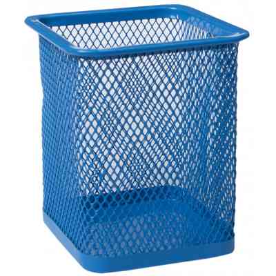 Подставка для ручек Buromax квадратная, металлическая, синяя (BM.6201-02) Винница