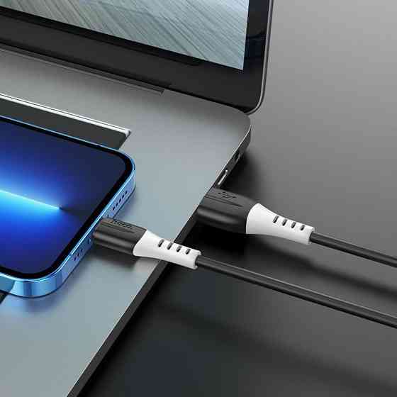 Кабель HOCO X82 USB - iP 2.4A, 1m, silicone, silicone connectors, Black 6931474768537 Одесса