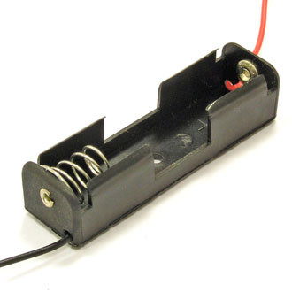 Корпус для однієї батарейки типу "АА", 17х58мм, з проводами Полтава - фото 1