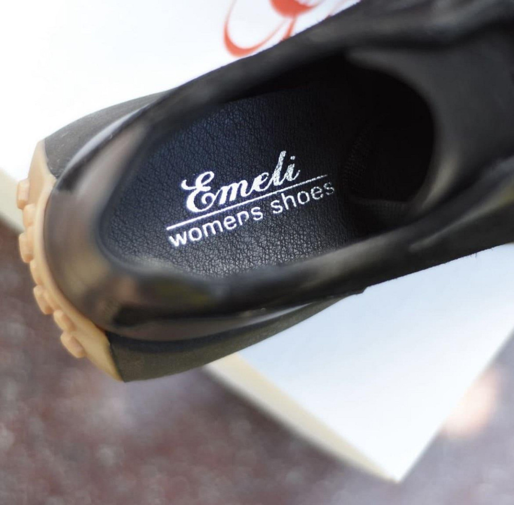 EMELI Кросівки жіночі EMELI 171/1 чорні (весна-осінь, шкіра+замша натуральна) (4779) Коломия - фото 5