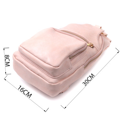 Сумка Vintage Жіноча слінг через плече з екошкіри Рожева (22750) Вінниця - фото 7