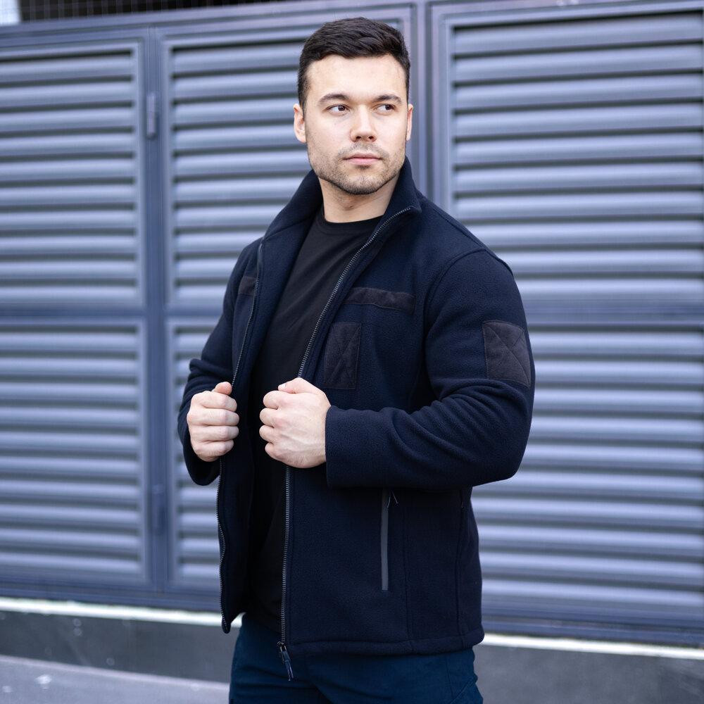 Толстовка флісова Pobedov Voin з липучками Темно-синій L BLto2 541Ldb Київ - фото 2