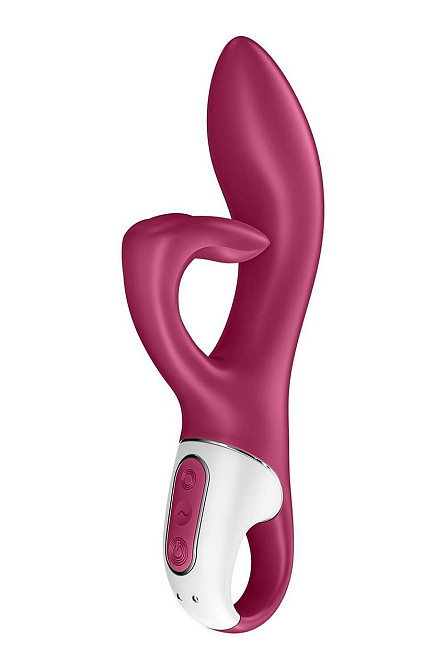 Вібратор-кролик із потрійним відростком Satisfyer Embrace me Berry, 2 мотори, діаметр 3,6 см Sex Aura Київ - фото 1