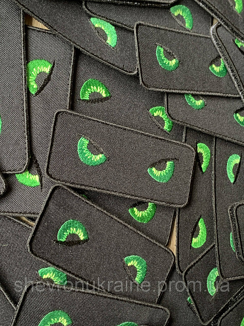 Шеврон ЗЛІ ОЧІ (Форма прямокутна. На липучці) Розмір 4x10см Київ - фото 2