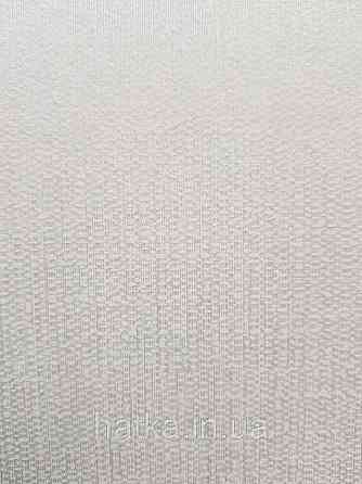 Текстильні шпалери на флізелін Da capo RaschTextil 085562 однотонні смужка молочна з білим сріблом Київ