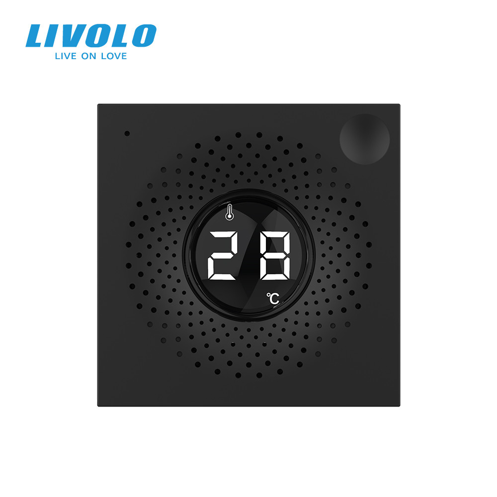 Розумний датчик температури та вологості ZigBee (термометр-гігрометр) LIVOLO, чорний, модуль без рамки (VL-FCEZ-2BP) Коломыя - изображение 10