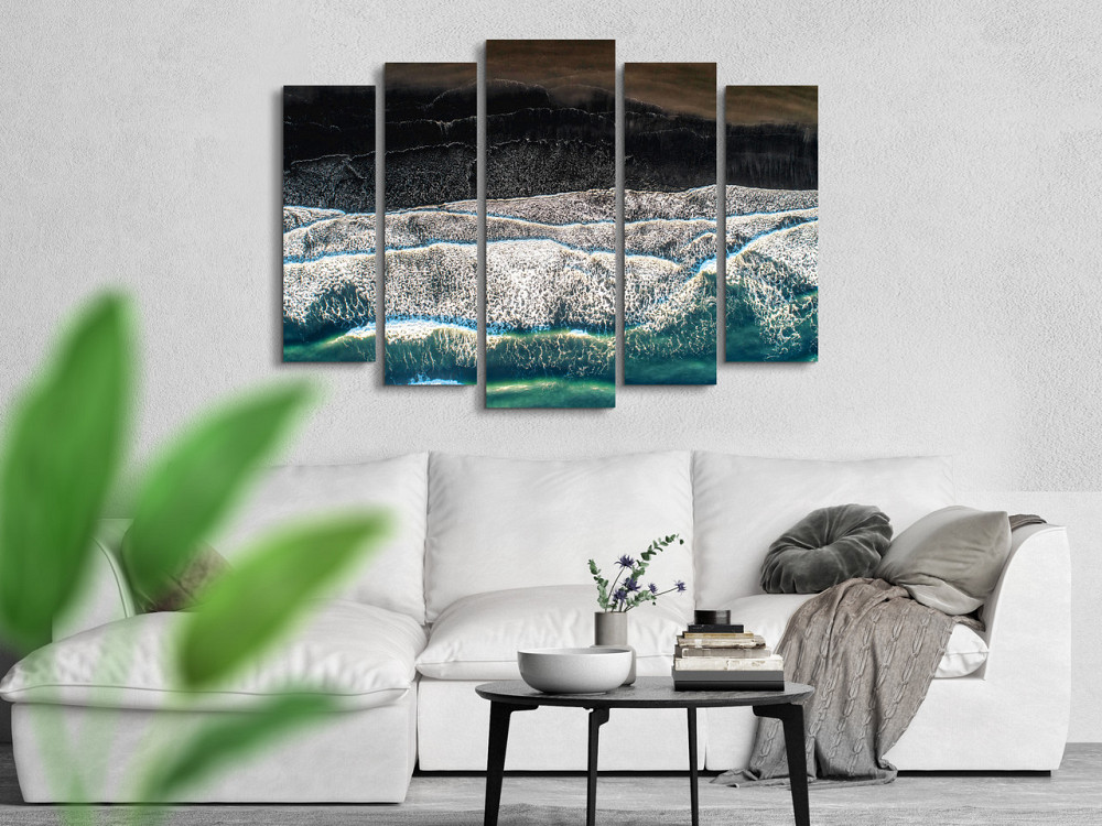 Модульна картина у вітальню / спальню Морські хвилі Art-357_5 ( 80х118см ) Київ - фото 3