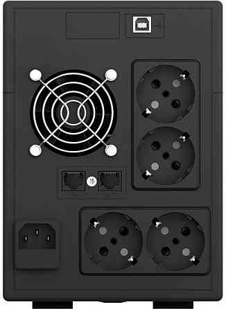 ДБЖ NJOY Cadu 1500 (UPCMTLS615HCAAZ01B), Lin.int., AVR, 4 x Schuko, USB, LCD, пластик Чорний Харьков