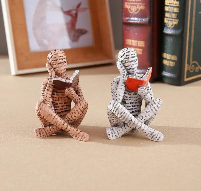 Фигурка смолы - универсальный декор для книжной полки. Подарок для книголюбов. Белая Киев - изображение 3