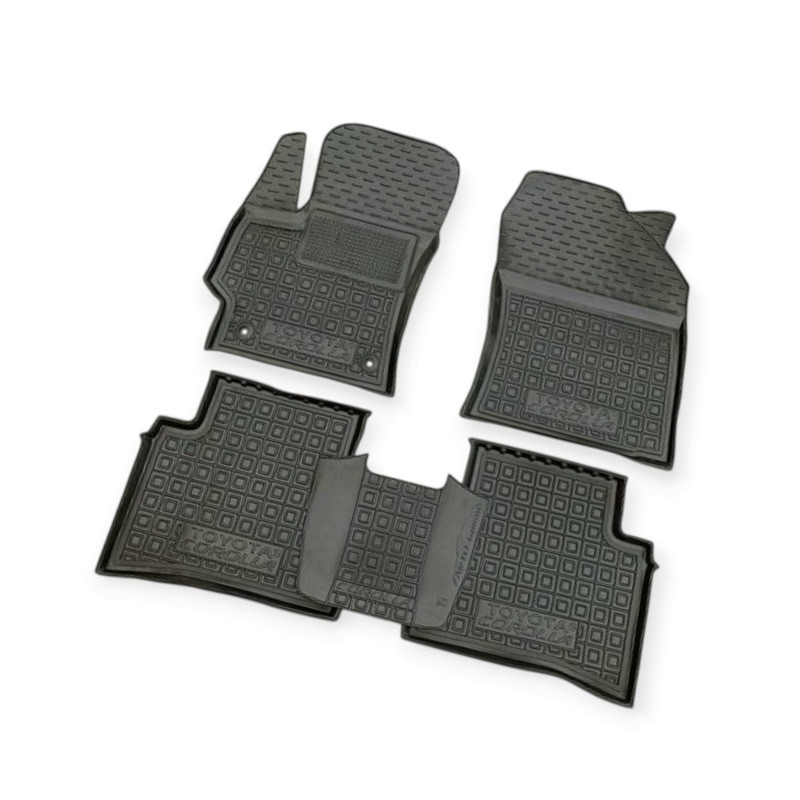 Килимки салону автомобіль Тойота Corolla (2019-) (Hybrid/ДВС) борт 2,5 см, з перемичкою Мукачево - фото 1