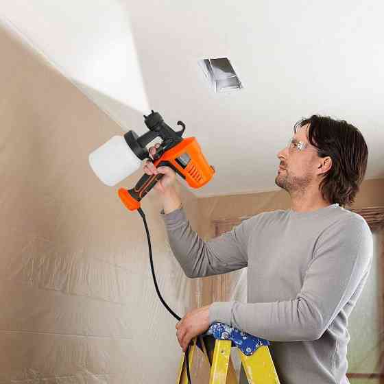 Электрический краскопульт с регулировкой подачи 800 мл Киев