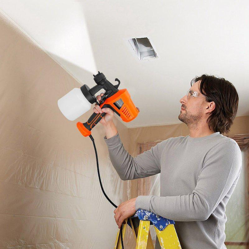 Электрический краскопульт с регулировкой подачи 800 мл Киев - изображение 1