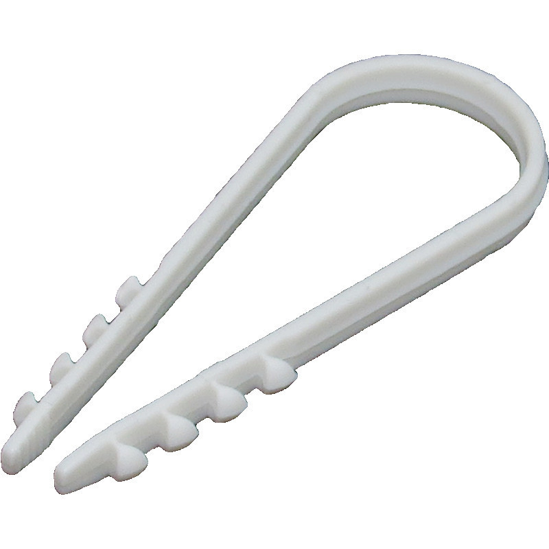 Крепление монтажное для круглого кабеля Ø8 мм, отверстие под дюбель Ø6 мм, 100 шт Днепр - изображение 1