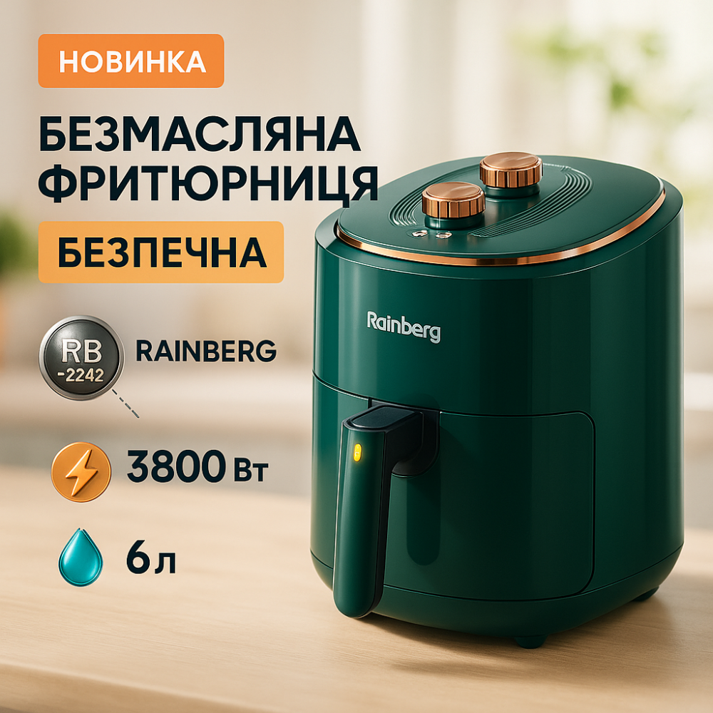 Электрическая фритюрница для картофеля, Аэрофритюрница для готовки, Аэрофритюрница со съемной чашей UW-22 Львов - изображение 18