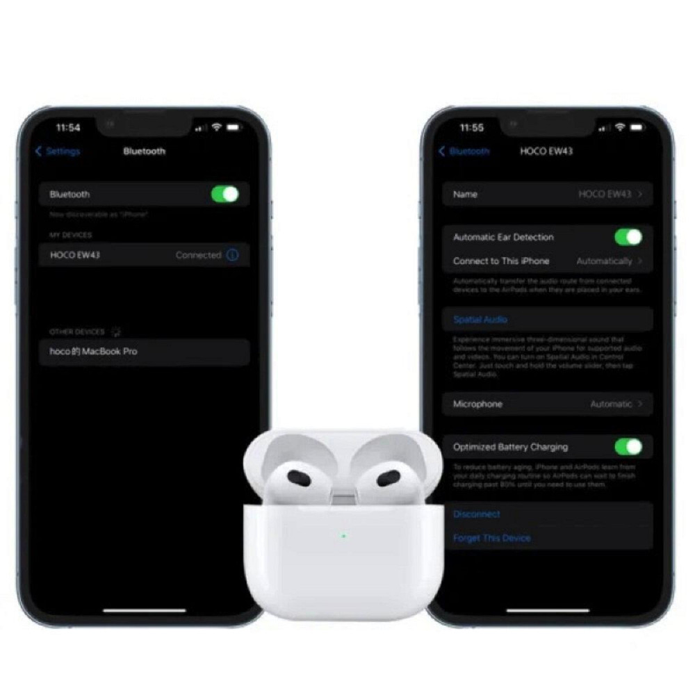 Наушники беспроводные HOCO EW43 True wireless stereo headset White 6931474779946 Одесса - изображение 6