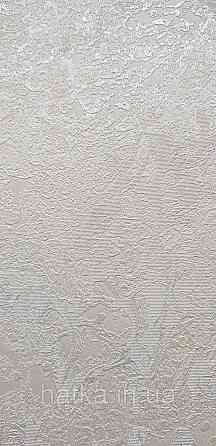Шпалери вінілові на флізеліні AdaWall Roka 1.06х10 абстракція під камінь білі молочні срібло 3д 23101-1 Київ
