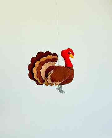 Мягкая фетровая игрушка индюк ручной работы – безопасная развивающая игрушка Киев