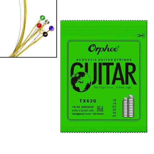 Струны для акустической гитары 6шт 10-47&quot;, 0.25-1.20мм, Orphee TX620 Вінниця