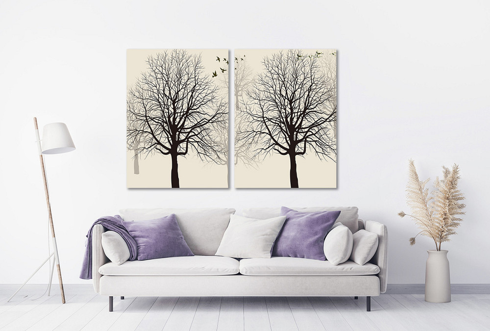 Модульная картина в гостиную / спальню  Дерева  TLV-2_049 120х170  см Киев - изображение 2