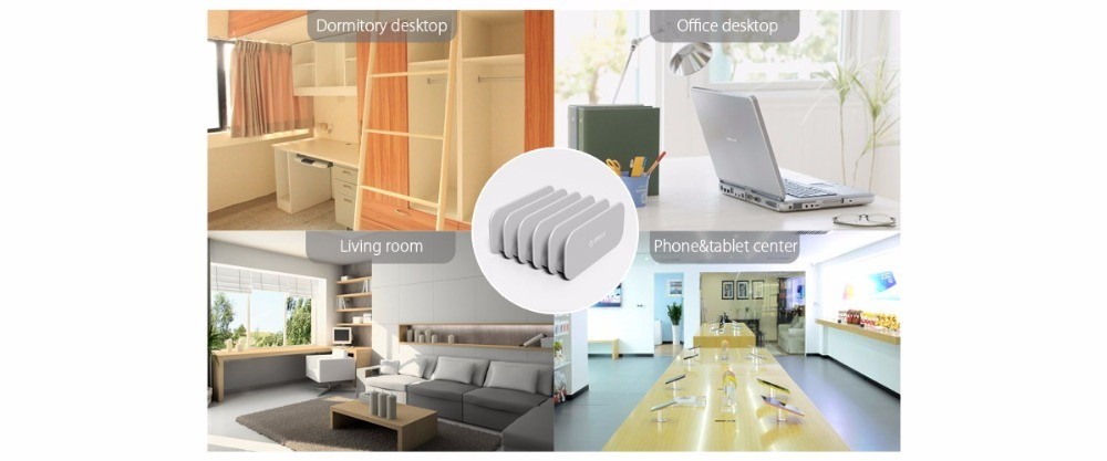 Універсальний власник Orico для 5 пристроїв (Сріблястий) Миколаїв - фото 8