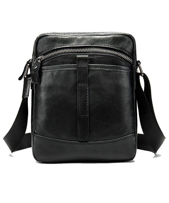 Сумка компактная мужская Vintage 14652 Черная Киев - изображение 1