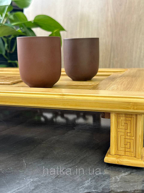 Піала для чаю ісинська глина гладка 160 мл "Поклик" коричнева Київ - фото 2