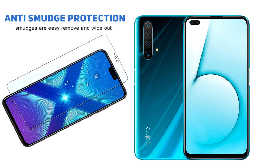 Защитное стекло NeoGlass для Realme X50 – ультрапрозрачное и устойчивое Киев - изображение 3