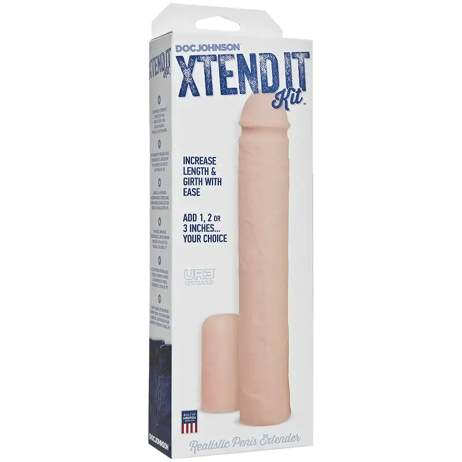 Насадка на член Doc Johnson Xtend It Kit White, подовження (до +7,6 см) і потовщення (до +1,2 см) Львов - изображение 2