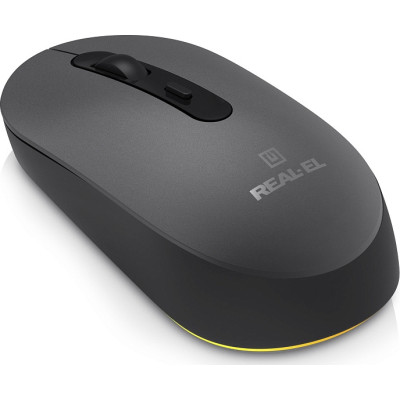 Мышка REAL-EL RM-470W Wireless/Bluetooth Dark Gray (EL123200049) Винница - изображение 9