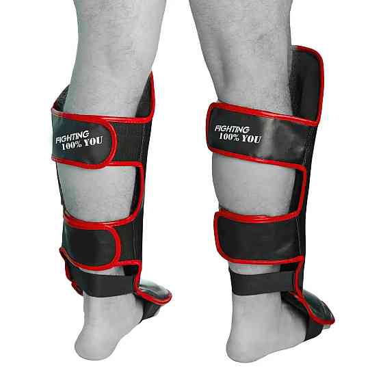 Захист гомілки і стопи PowerPlay 3052 Чорно-Червоний L Кам'янське