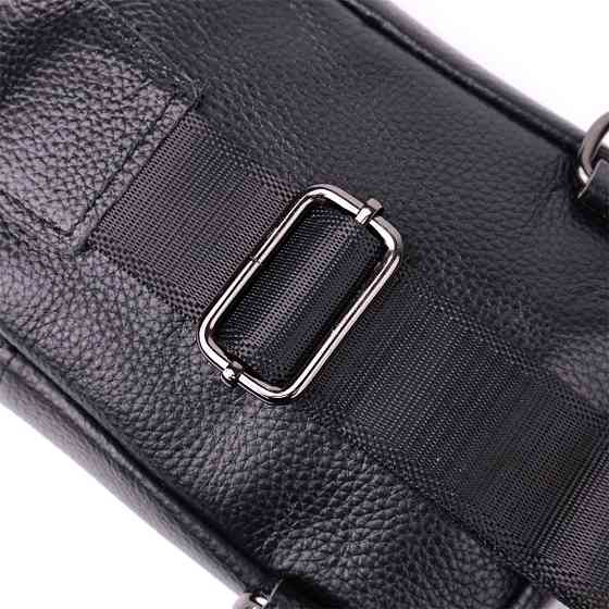 Невелика слінг сумка для чоловіків з натуральної шкіри Vintage sale_15105 Чорний Київ