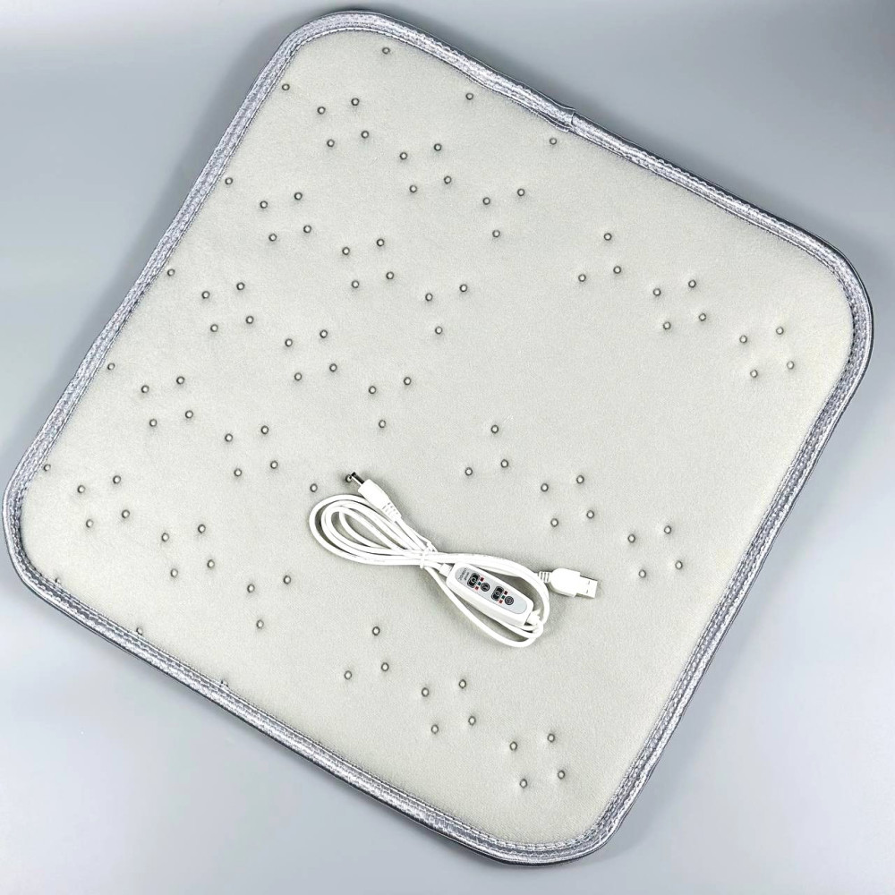 Usb подушка с подогревом на стуло или кресло в автомобиль 3 режима 45см с таймером отключения Винница - изображение 8